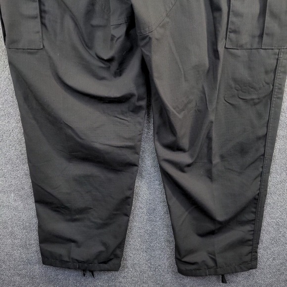 Tru-Spec Men's Cargo Ripstop Tactical Pants Black XL Flat Front W/Tags - Picture 8 of 12